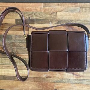 NWOT Small Faux Leather Crossbody bag
